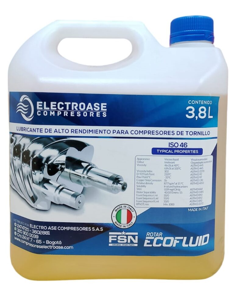 Aceite Mineral para Compresores de Tornillo
