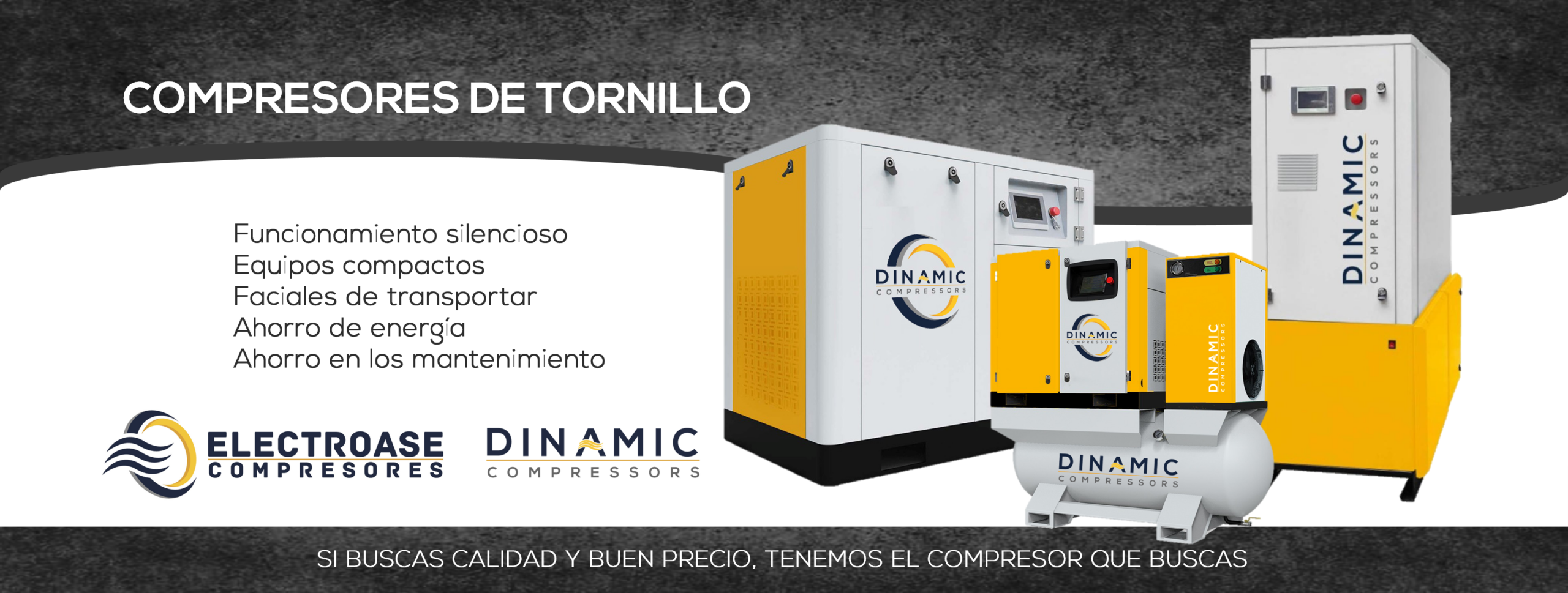 Compresor de Tornillo Dinamic Electroase compresores